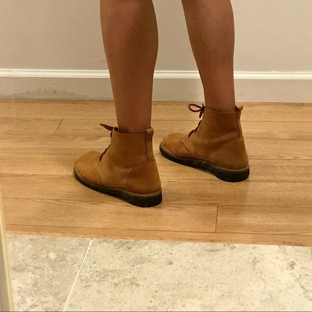 PRIVATELY SOLD!!! Vintage HO2 Studio tan suede leather ankle boots - Picture 7 of 14